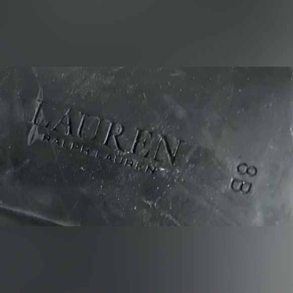 RALPH LAUREN Brittni Dark Brown Leather Ankle Boots Heels Size 8B - Picture 6 of 7